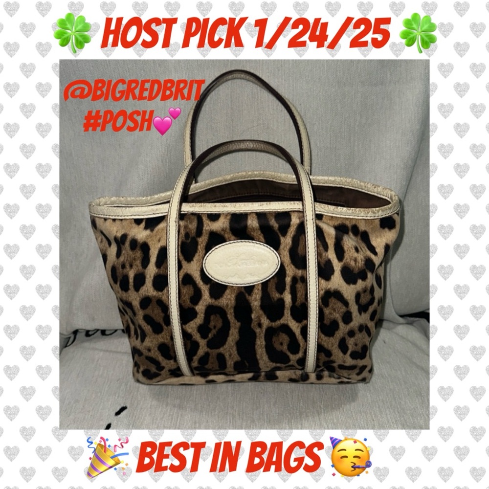 Dolce & Gabbana leopard 🐆 print tote Made in Italy